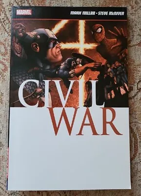 Buy MARVEL Civil War By Mark Millar Steve McNiven Graphic Novel 2015 • 2.75£
