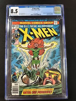 Buy X-Men #101 CGC 8.5 Vintage Old Bronze Age Marvel Comics 1975 1st Dark Phoenix • 592.95£
