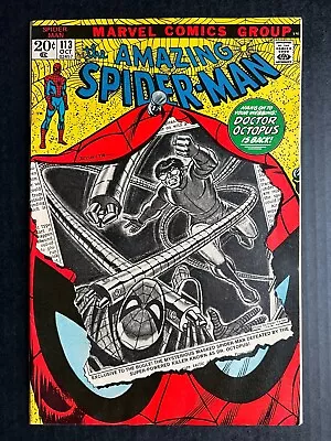 Buy AMAZING SPIDER-MAN #113 Key Issue 1st Appearance Of Hammerhead • 47.30£