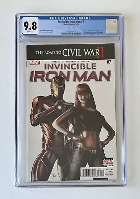 Buy Invincible Iron Man #7 - 1st App Riri Williams (Ironheart) & Tomoe - CGC 9.8 • 89.99£