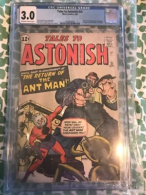 Buy Tales To Astonish #35 CGC 3.0 1962 2nd Appearance Of Ant-Man, 1st App In Costume • 335.05£