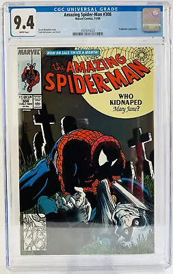 Buy VTG Amazing Spider-Man #308 Marvel Comics 11/88 Taskmaster Appearance CGC 9.4 • 191.88£