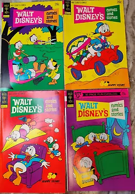 Buy Walt Disney's Comics And Stories Vol.33 No.12 Vol.34 No. 1-3 Gold Key 1973 • 15.93£
