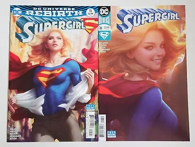 Buy Supergirl #15 & 16 NM Artgerm Variant 1st Prints DC Comics 2018 • 13.38£