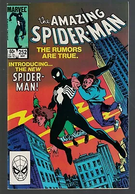 Buy Marvel Comics Amazing Spiderman 252 9.2 N/Mint 1984 1st Black Symbiot Costume • 289.99£