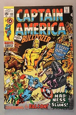 Buy Captain America #133 Co-Starring: The Falcon!  Madness In The Slums!  Stan Lee • 19.71£