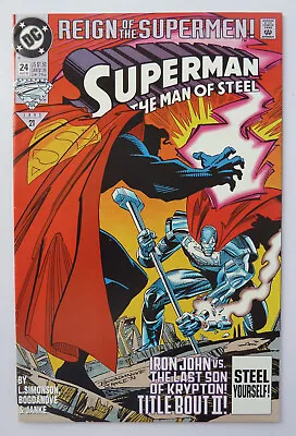 Buy Superman The Man Of Steel #24 - DC Comics - August 1993 F/VF 7.0 • 4.45£