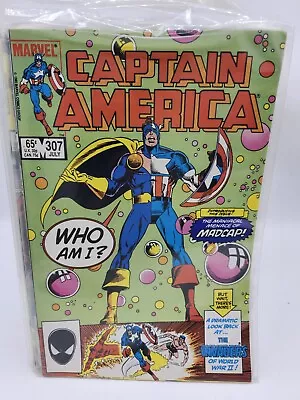 Buy Captain America 307 Direct Edition 1st App Madcap Marvel Comics 1985 Vintage • 9.49£