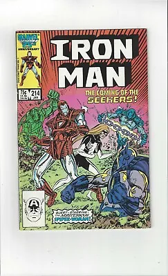 Buy Marvel Comics Iron Man Vol. 1 No. 214 January 1987 75c USA  • 4.24£