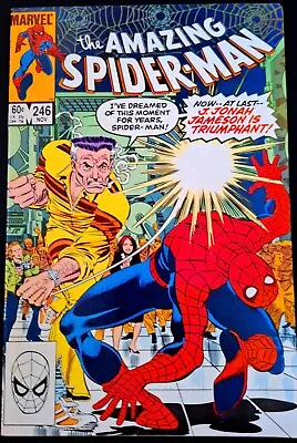 Buy AMAZING SPIDER-MAN #246 VF/NM 1983 Marvel Comics BLACK CAT JJJ JOHN TRAVOLTA ! • 5.99£