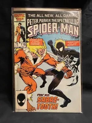 Buy Spectacular Spider-Man #116 Direct 1st Appearance Foreigner (9.0) Marvel 1986 • 21.50£