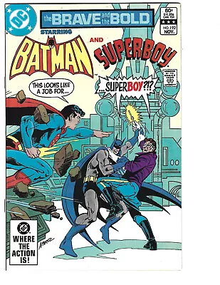 Buy Brave And The Bold #192 (11/82) VF/NM (9.0) Batman! Superboy! Great Bronze Age! • 3.73£