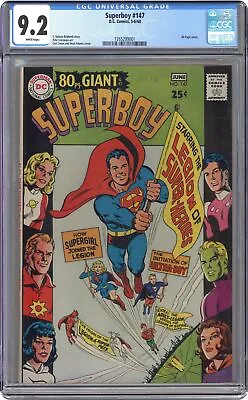 Buy Superboy #147 CGC 9.2 1968 1265299001 • 325.73£