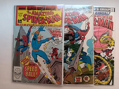 Buy The Amazing Spider-Man Annual #22,23 1st Speedball Bronze Age Marvel Comics • 23.72£