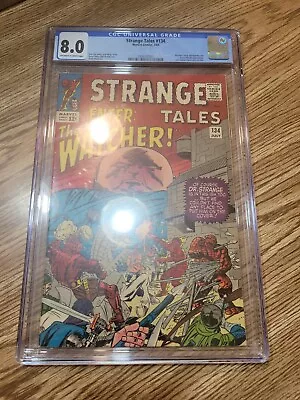 Buy Strange Tales 134 CGC 8.0 The Watcher Kang Appearance First Mention Of Eternity • 240.95£