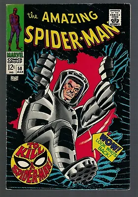 Buy MARVEL Comics  Amazing SPIDERMAN 58 1968.7. 0 FN/VF To Kill A Spiderman • 94.99£