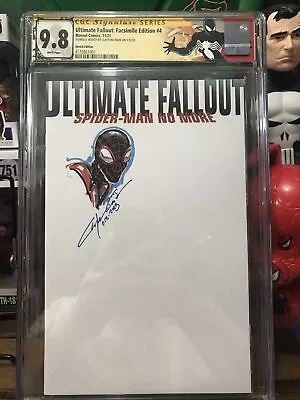 Buy Ultimate Fallout 4 Cgc 9.8 Ss Sketch Clayton Crain Miles Morales Spiderman • 477.40£