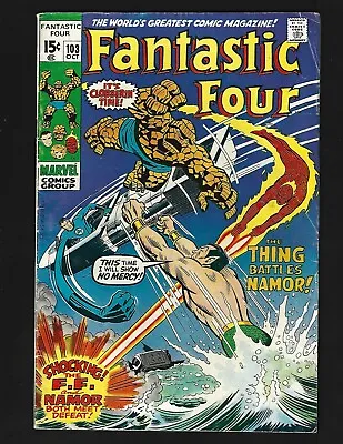Buy Fantastic Four #103 VGFN Romita Sub-Mariner Magneto Dorma 2nd Agatha Harkness • 16.63£