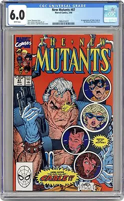 Buy New Mutants #87 Liefeld 1st Printing CGC 6.0 1990 3986433002 1st Full App. Cable • 115.51£