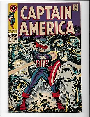 Buy Captain America 107 - F 6.0 - 1st Appearance Of Dr. Faustus - Red Skull (1968) • 40.16£