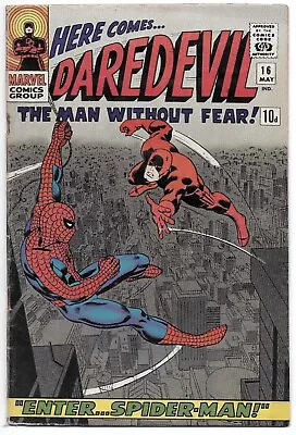 Buy Daredevil 16 (1966) 1st John Romita Spiderman Art 1st App Masked Marauder • 95£