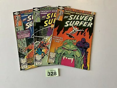 Buy The Silver Surfer: Fantasy Masterpieces…….buscema/simek…..3 X Comics…..LOT…328 • 12.99£