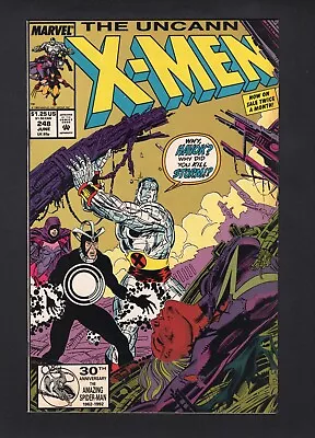 Buy Uncanny X-Men #248 Vol. 1 1st Artwork Jim Lee 2nd Print Marvel Comics '89 VF • 3.16£