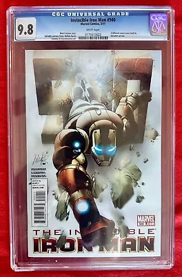 Buy Invincible Iron Man #500 Marvel Comics March 2011 CGC Graded 9.8 Slab • 79.92£