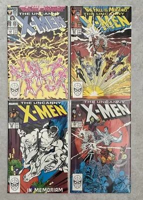 Buy Uncanny X-Men Marvel Comics Issues 226 227 228 229 1st Adversary Reaver 1988 • 29.99£