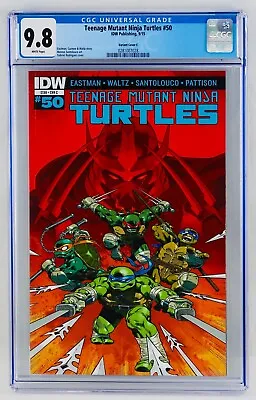 Buy Teenage Mutant Ninja Turtles #50 CGC 9.8 White Pages Variant Cover C NM/MT TMNT • 98.78£