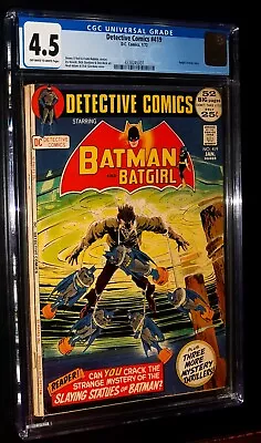 Buy DETECTVE COMICS #419 1972 DC Comics CGC 4.5 VG + Batman Batgirl • 61.56£