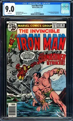 Buy Iron Man #120 CGC 9.0 (1979) ~Newsstand Edition~ 1st App. Of Justin Hammer!L@@K! • 63.24£