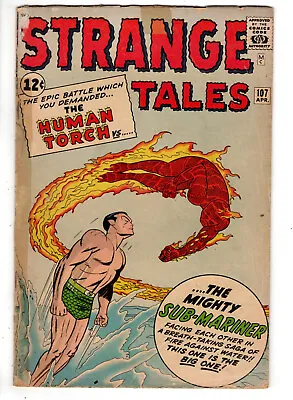 Buy Strange Tales #107 (1963) - Grade 2.0 - Human Torch Vs Sub-mariner! • 118.25£