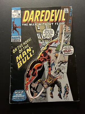Buy Daredevil #78 Comic Marvel Comics 1st App Man Bull Bronze Age. VG • 30£