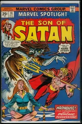 Buy Marvel Comics MARVEL SPOTLIGHT #18 Son Of Satan FN+ 6.5 • 3.95£