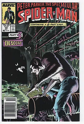 Buy SPECTACULAR SPIDER-MAN #131 - 5.5 - WP - Part 3 Kraven - News-stand Edition • 2.96£