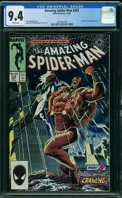 Buy AMAZING SPIDER-MAN  #293  KRAVEN  CGC  NM9.4  High Grade White Pages! 3917041005 • 60.31£