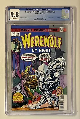 Buy Werewolf By Night: Facsimile Edition 32 CGC 9.8 Reprints Werewolf By Night #32 • 51.39£