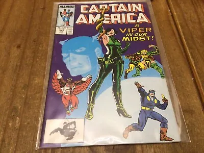 Buy Vintage Marvel Comics Captain America No. 342 Jun 1988 • 3£