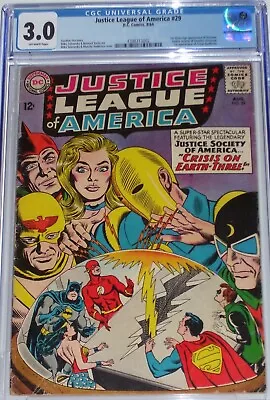 Buy Justice League Of America #29 CGC 3.0 1st SA Appearance Starman, Crime Syndicate • 74.31£