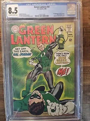 Buy Green Lantern #59 (1968) CGC 8.5 OW-W Pages 1st Appearance Guy Gardner • 549.47£