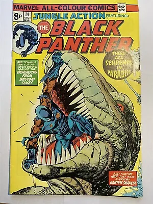 Buy JUNGLE ACTION #14 The Black Panther Marvel Comics UK Price 1975 VF/NM • 6.95£
