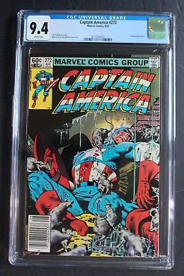 Buy Captain America #272 1st Whelan VERMIN 1982 Classic MIKE ZECK Newsstand CGC 9.4 • 75.95£