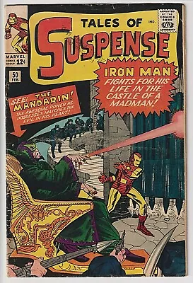Buy Tales Of Suspense # 50 VG+ 4.5 1st Mandarin Appearance Nice Copy W/OW To W Pgs ! • 448.86£
