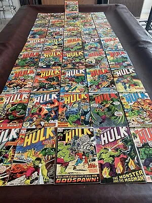 Buy The Incredible Hulk Lot Of 41 Marvel Comics. #142-145,156,157,166-176, 179, 200 • 591.55£