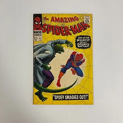Buy Amazing Spider-Man #45 1967 VF+ Cent Copy 3rd Appearance Of Lizard • 192£