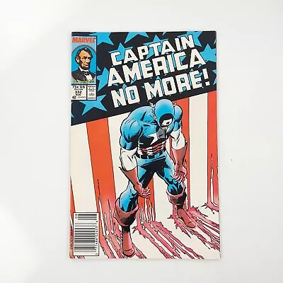 Buy Captain America #332 Newsstand VF Steve Rogers Resigns (1987 Marvel Comics) • 7.99£