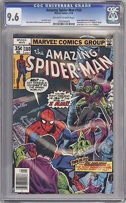 Buy Amazing Spider-man #180 Cgc 9.6 1978 Origin Green Goblin Marvel Comics • 149.95£