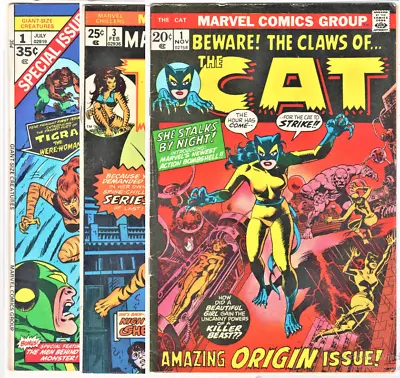 Buy The Cat #1 (1972) 1st Cat GIANT-SIZE Creatures #1 1st Tigra Bronze Age • 93.28£