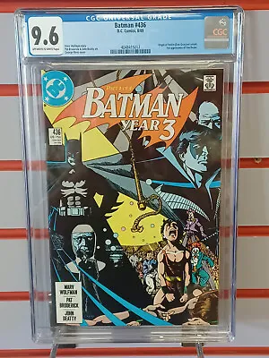 Buy BATMAN #436 (DC Comics, 1989) CGC Graded 9.6 ~ TIMOTHY DRAKE ROBIN ~ White Pages • 39.53£